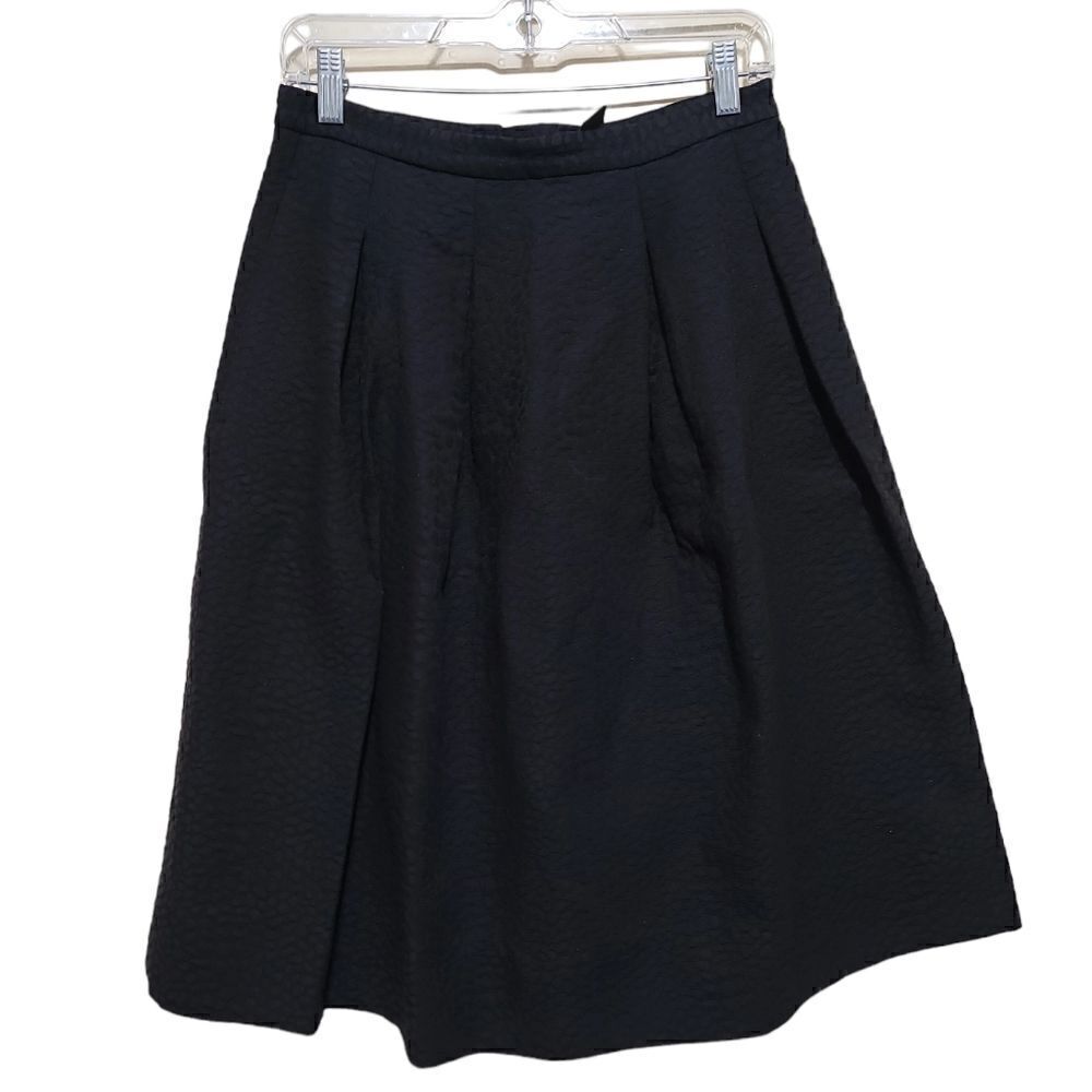H&M Women's Black Pleated Skirt sz 8